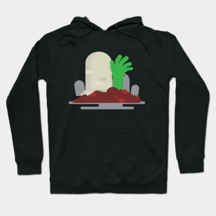 Halloween creepy grave zombie cemetery horror Hoodie